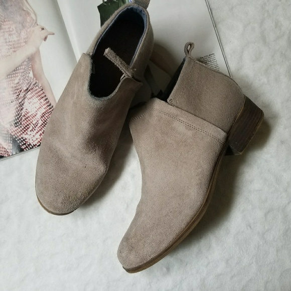 Toms Deia Desert Taupe Ankle Boots - Picture 3 of 5